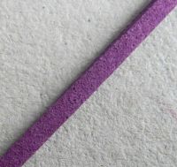 Imitace kůže, 3 mm, cca 90 cm, fialová, balení 1 ks