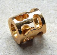 Zinc Alloy Beads - gold pandora, 10x12mm, hole 4,5mm, packing 1pc