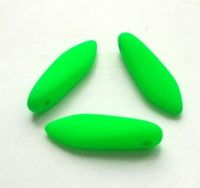 Pressed beads - neon daggers,03x11mm, packing 10pcs