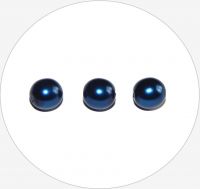 Glass pearls, dark blue, 7mm, packing 30 pcs