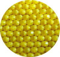 Fire polished beads 05mm, opaque jonquil, packing 30 pcs