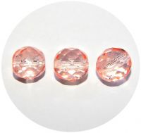 Fire polished beads - coated siam,10mm, packing 10 pcs