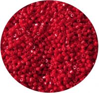 Czech rocailles, red, 09-0 (1,8-2,1mm), packing 25g