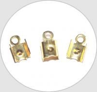 Iron cord tip - gold, 10x6mm, packing 40 pcs